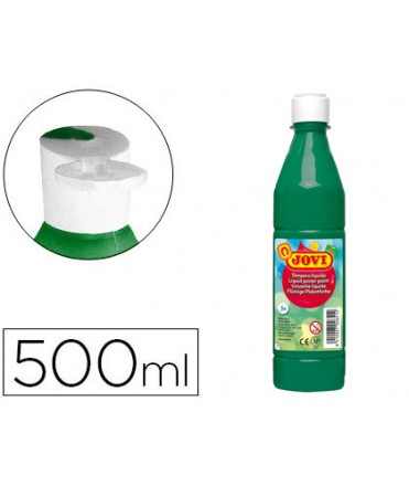 Tempera liquida jovi escolar 500 ml verde oscuro