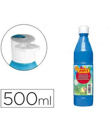 Tempera liquida jovi escolar 500 ml azul cyan