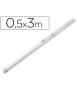 Rollo plastico adhesivo liderpapel 0.50x3 mt 50 mc forralibros removible