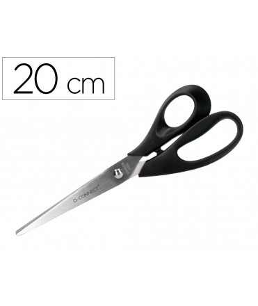 Tijera oficina q-connect inoxidable 8"" 20 cm en blister