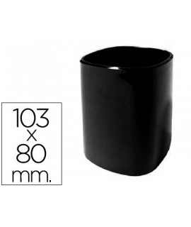Plastic pen holder q-connect diameter 80 mm height 103 mm black