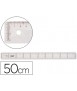 Regla liderpapel plastico cristal 50 cm