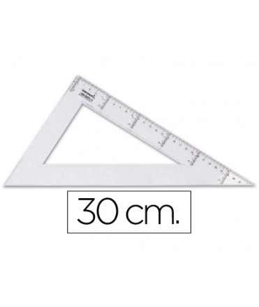 Cartabon liderpapel 30 cm plastic crystal