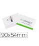 Identificador con pinza e imperdible q-connect kf01567 54x90 mm