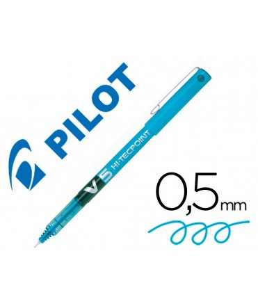 Rotulador pilot punta aguja v-5 azul claro 0.5 mm
