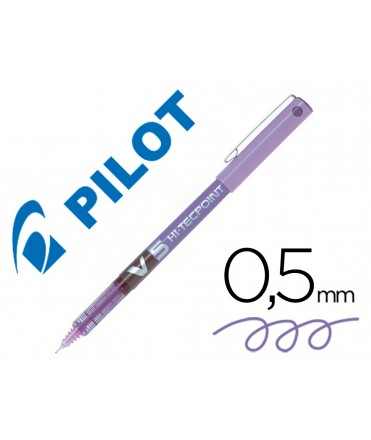 Rotulador pilot punta aguja v-5 violeta 0.5 mm