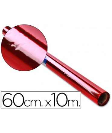 Papel celofan liderpapel rollo rojo 0,60 x 10 mt