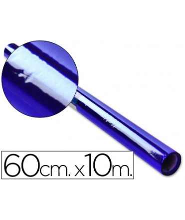 Papel celofan liderpapel rollo azul 0,60 x 10 mt