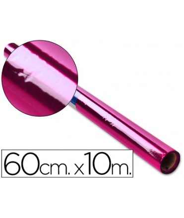 Papel celofan liderpapel rollo rosa 0,60 x 10 m