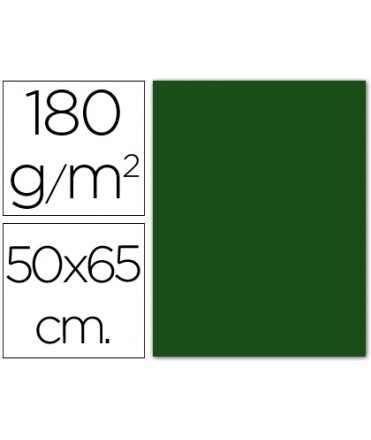 Cartulina guarro verde abeto 50x65 cm 180 gr