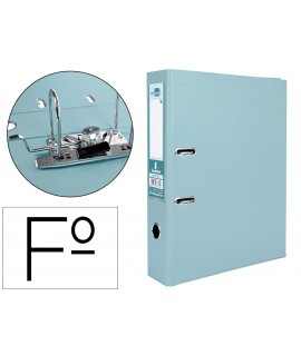 Lever file cabinet liderpapel folio documenta pvc lined with rado lomo 75mm gray metal compressor