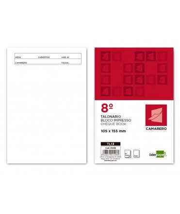 Talonario liderpapel camarero 8º original y copia tl13