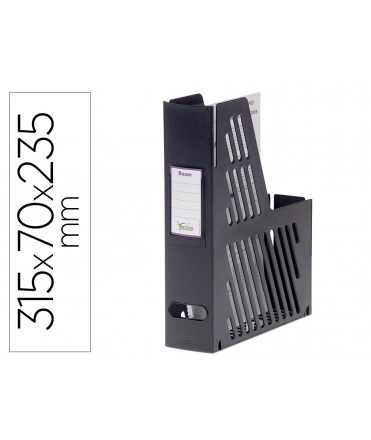 Revistero boxer archivo 2000 cajetin con tarjetero identificador negro 240x75x315 mm