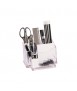 Organizador liderpapel transparente con accesorios