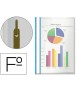 Dossier folder fastener plastic esselte blue folio