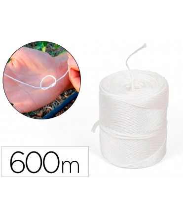 Cuerda rafia liderpapel color blanco rollo de 600 m