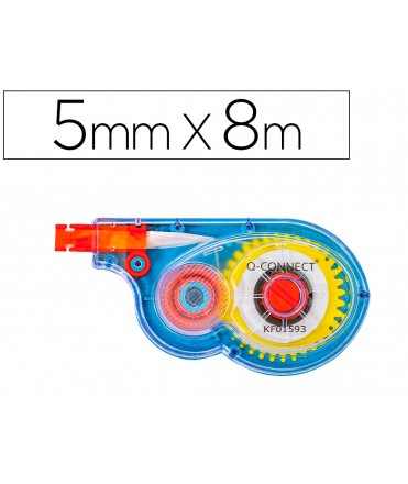 Corrector q-connect cinta blanco 5 mm x 8 m