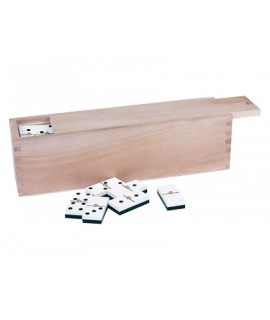Domino master professional 9/9 wooden box