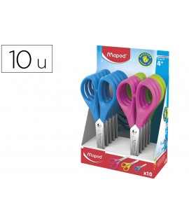 Tijera escolar maped pulse para zurdos 13 cm 60% plastico reciclado