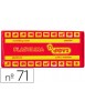 Plastilina jovi 71 rojo unidad tamaño mediano