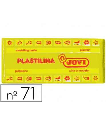 Plastilina jovi 71 amarillo oscuro unidad tamaño mediano