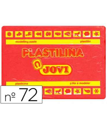 Plastilina jovi 72 rojo unidad tamaño grande
