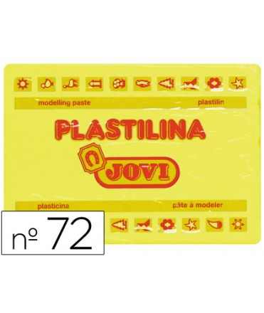 Plastilina jovi 72 amarillo claro unidad tamaño grande