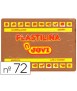 Plastilina jovi 72 marron unidad tamaño grande
