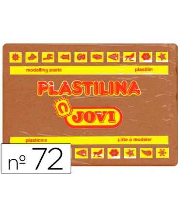 Plastilina jovi 72 marron unidad tamaño grande