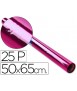 Papel celofan rollo trepado rosa 25 hojas de 50x65 cm