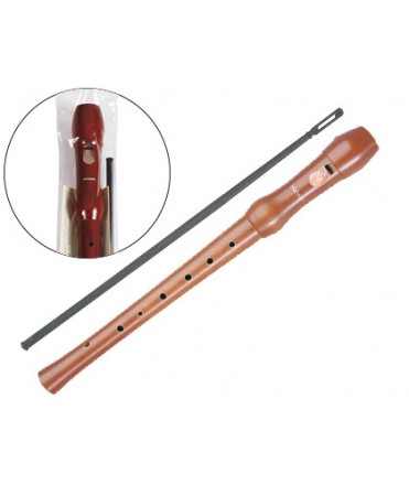 Flauta hohner madera peral lacada 9555 dos piezas en funda transparente