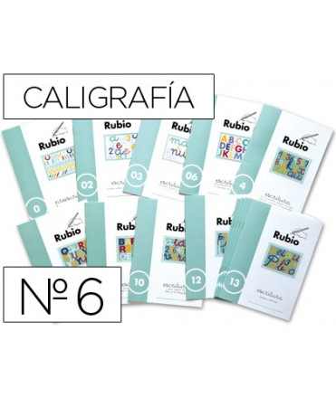 Cuaderno rubio caligrafia nº 6