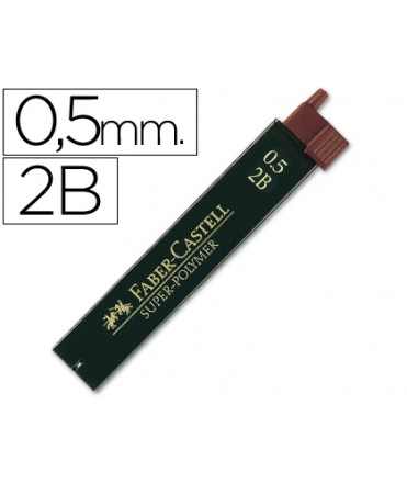 Minas faber grafito 9065 0,5 mm 2b estuche de 12 minas