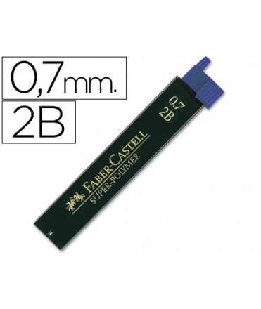 Minas faber grafito 9067 0,7 mm 2b estuche de 12 minas