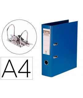 Lever file cabinet elba lined din a4 blue spine 80 mm rado plast