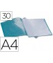 Carpeta liderpapel escaparate 37923 30 fundas polipropileno din a4 verde