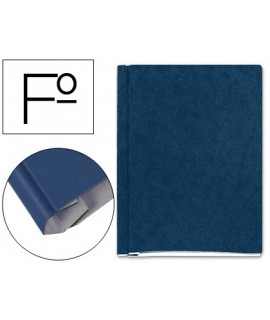 Carpeta proyectos carton compacto gio folio con fuelle e interiores azul