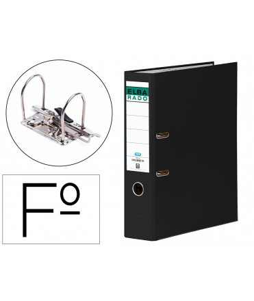 Lever file cabinet elba cardboard lined with black folio spine of 80 mm rado chic