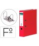 Lever file cabinet elba cardboard lined with red folio spine of 80 mm rado chic