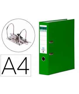Lever file cabinet elba lined cardboard din a4 spine green 80 mm rado chic