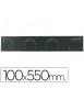 Metal coat rack 611 wall 4 hangers black color 55x10x5 cm