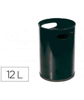 Metal bin with handles 101 black 32x21 cm 12 liters
