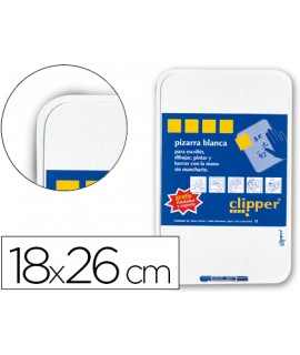 Small clipper white chalkboard 18x26 cm with marker