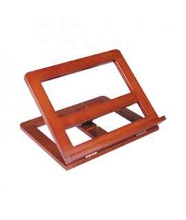 Lectern q-connect cognac coloured wood 330x270x65 mm