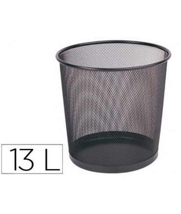 Metal bin q-connect black grid 265x285 mm
