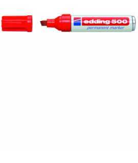 Red permanent marker model no.m. 500
