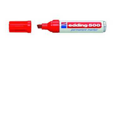 Red permanent marker model no.m. 500