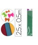 Papel crespon liderpapel 50 cm x 2.5m 34g/m2 verde
