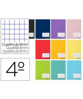 Libreta liderpapel smart a5 32 hojas 60g/m2cuadro 8mm con margen