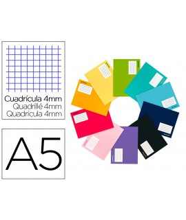 Libreta liderpapel smart a5 apaisado 32h 60g/m2 cuadro 4mmcon margen